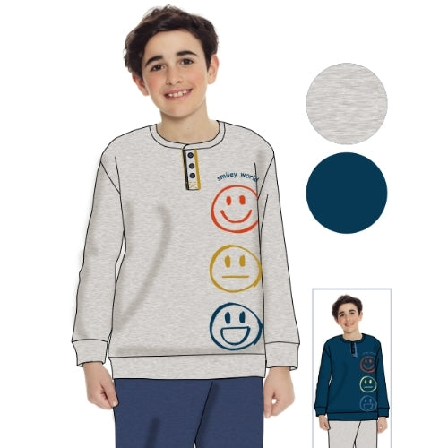 Pigiama Ufficiale Inter FC Per Bambini E Ragazzi - Set Completo In Cotone Interlock, Blu Royal, Età 16 Anni (statura ~174 Cm) - 9