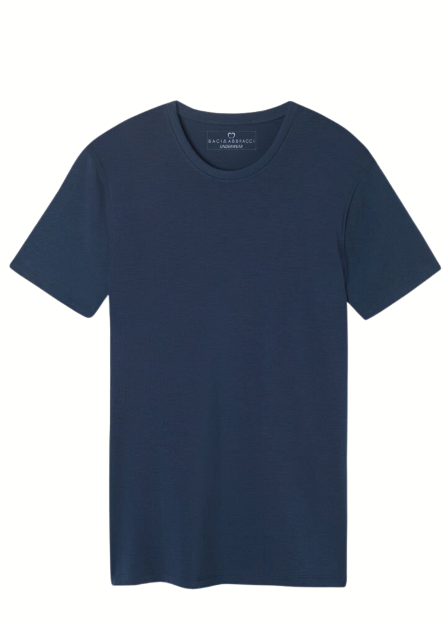 Baci E Abbracci T-shirt Girocollo Uomo Modal Elasticizzata
