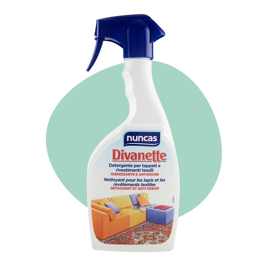 NUNCAS DIVANETTE DETERGENTE TAPPETI E RIVESTIMENTI TESSILI - 500ML