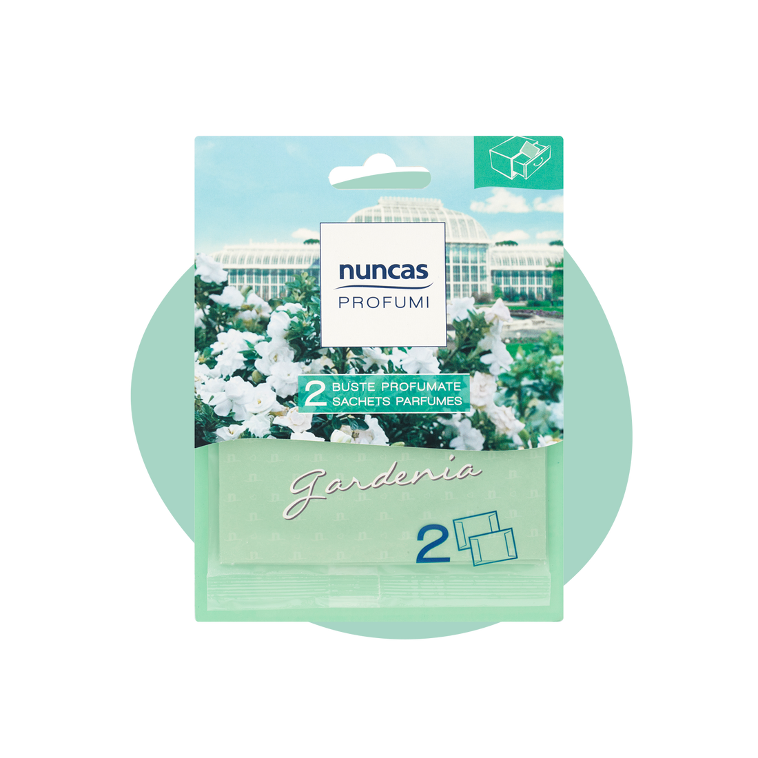 NUNCAS BUSTE PROFUMATE PER CASSETTI GARDENIA - 2 PEZZI