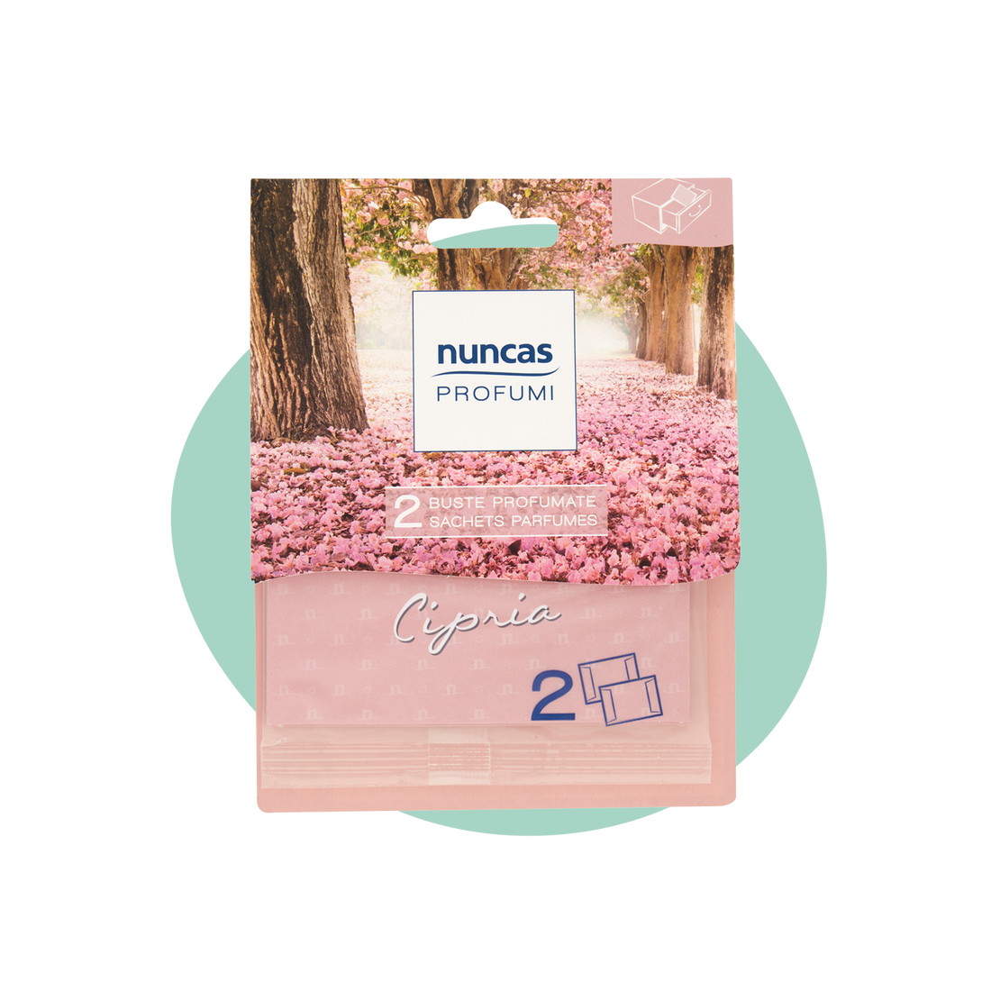 NUNCAS BUSTE PROFUMATE PER CASSETTI CIPRIA - 2 PEZZI