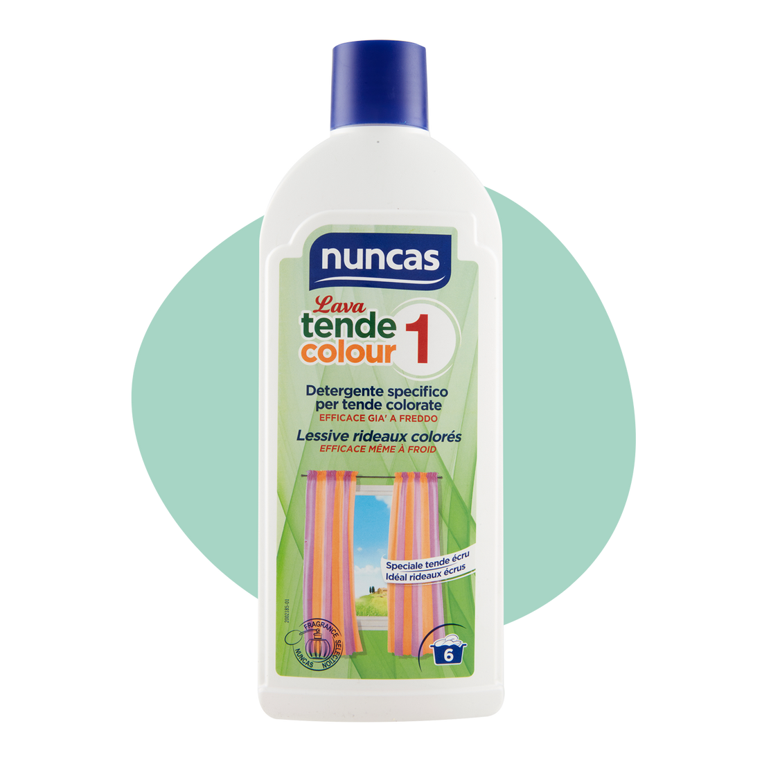NUNCAS LAVA TENDE COLOUR 1 DETERGENTE SPECIFICO TENDE COLORATE - 500ML