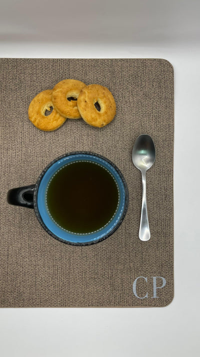 Hunt - Customizable Breakfast Placemat With Name And/or Initials By Gm Lab