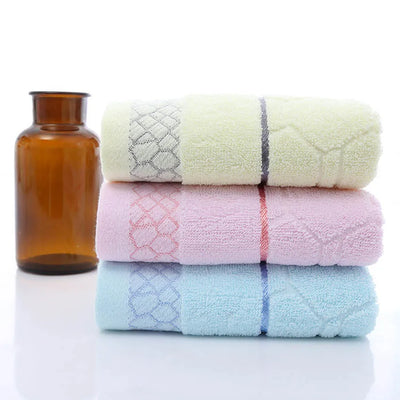 Set di asciugamani geometrici confortevole 100% cotone da bagno in cotone spesso doccia bagno casa spa asciugamano viso asciugamani per adulti