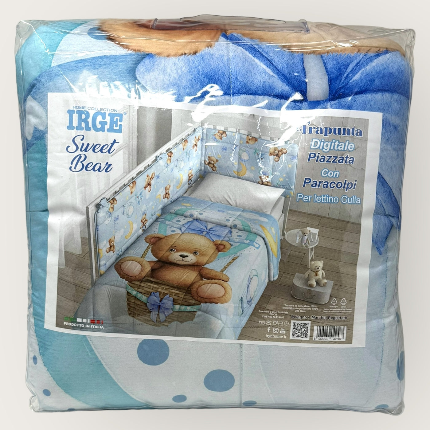 Set Piumino E Cuscino Anti Allergia Per Culla - 120x90 Cm, Microfibra, Per Bambini - Foto 11