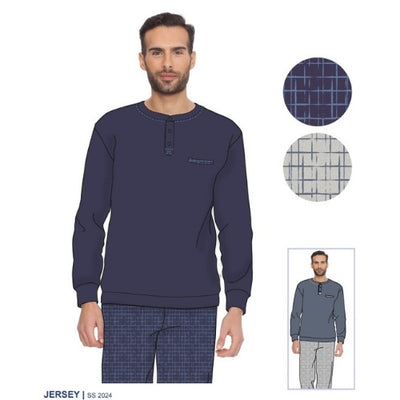 Pigiama Corto Serafino Cotone Leggero E Tela Di Cotone - Foto 3