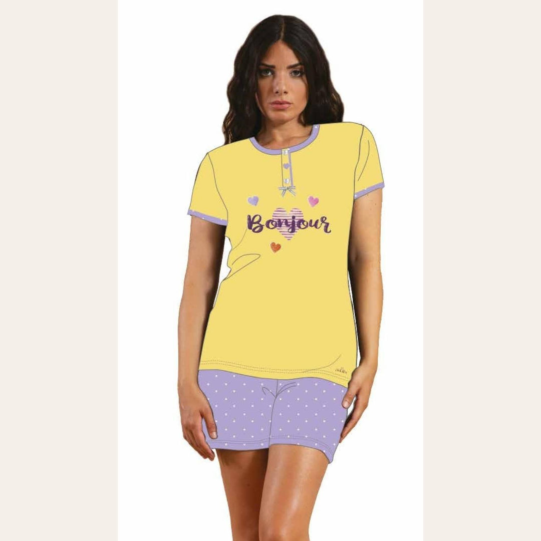 Irge Pigiama Donna Corto Mezza Manica - Mic2345 – LABU Irge Pigiama Donna Corto Mezza Manica - Mic2345 – LABU