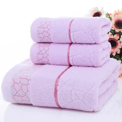 Set di asciugamani geometrici confortevole 100% cotone da bagno in cotone spesso doccia bagno casa spa asciugamano viso asciugamani per adulti