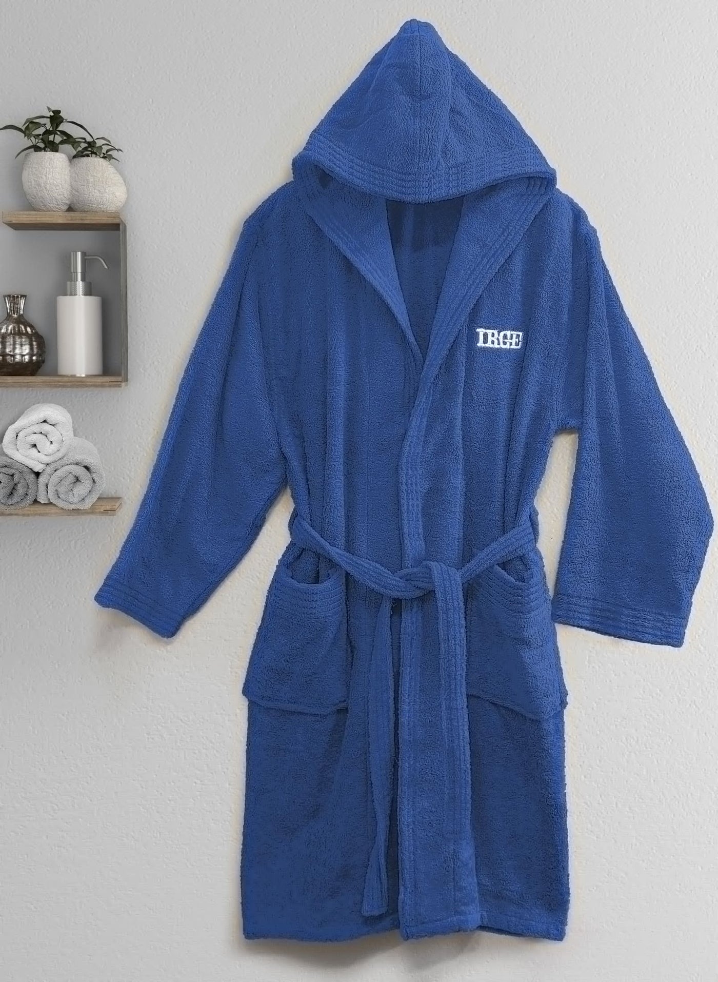 Accappatoio Unisex In Cotone 450gr/m² - Morbido Con Cappuccio E Tasche - Foto 6