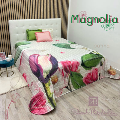 Renato Balestra Quilt 2-Sitzer aus Mikrofaser mit digitalem Kunstmuster Trab729 Magnolia